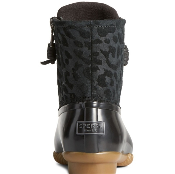 Sperry Cheetah Print Duck Boots - Picture 3 of 5